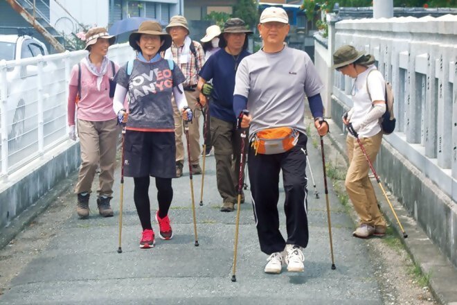 東かがわ市引田ノルディック体験まち歩き