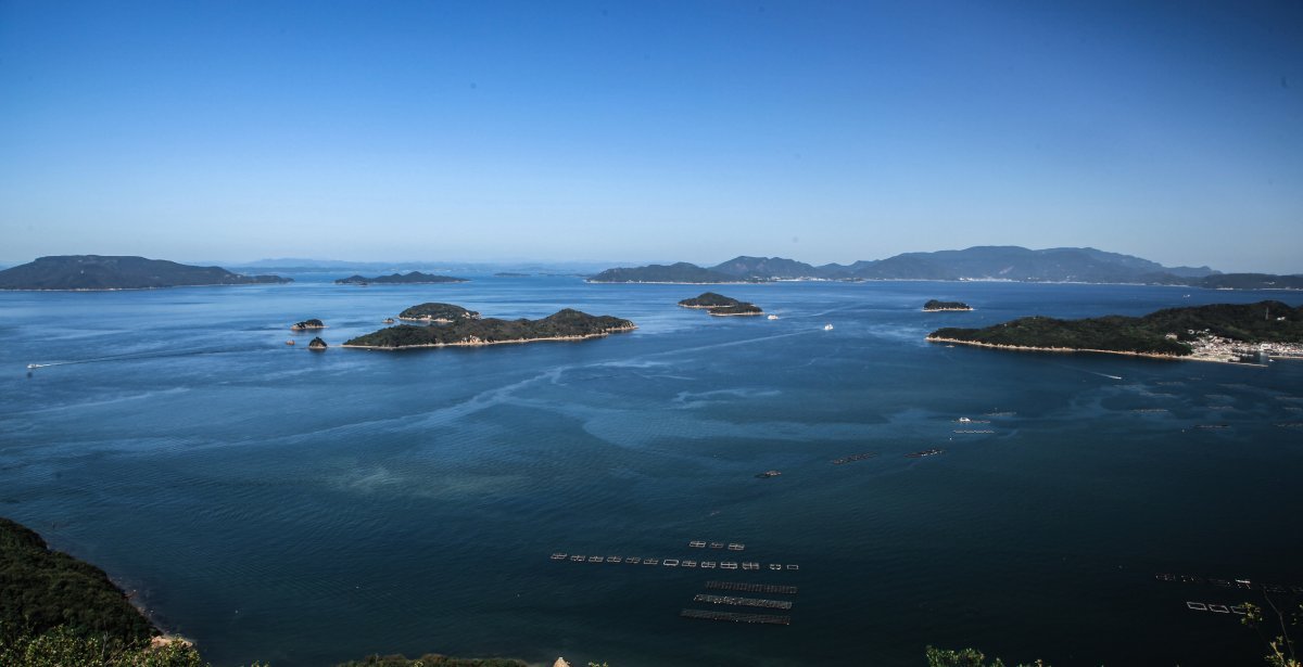 屋島から瀬戸内海を望む
