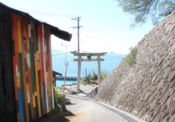 豊玉姫神社の入り口付近にも