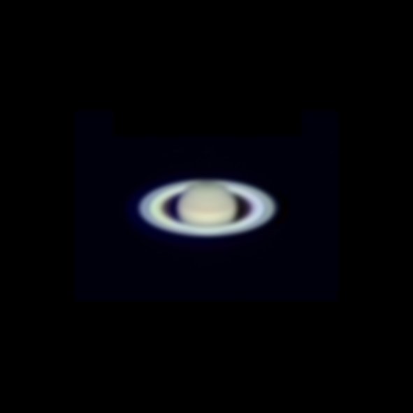 【土星】環の存在は30倍でもわかります。100倍では濃淡もわかります。