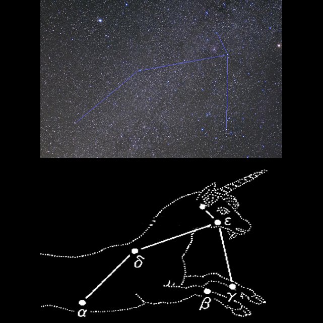 【いっかくじゅう座】ユニコーンといった方がなじみがあるかもしれません。冬の大三角の中にゆったりと身を潜めています。
