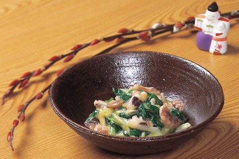 季節の野菜としてわけぎを味わう一品