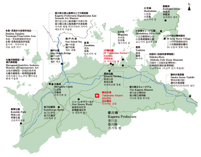 香川県観光マップ