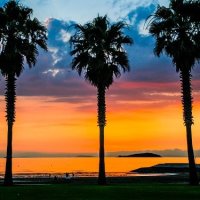 一の宮公園（夕日）