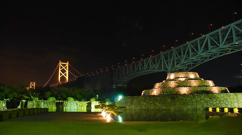 濑户大桥夜景